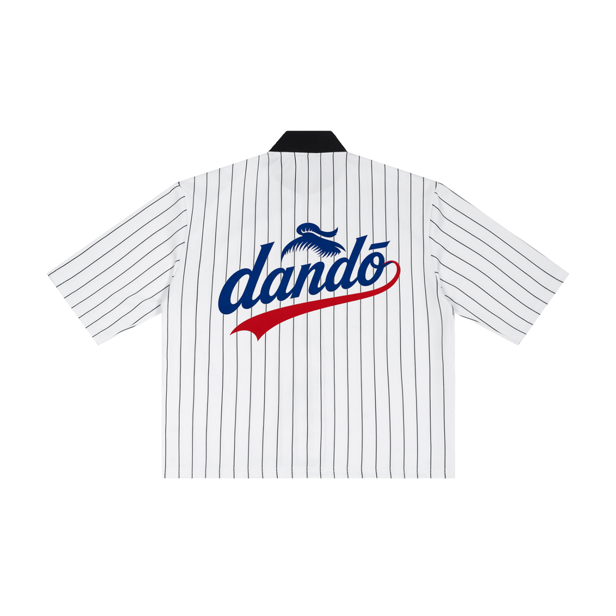 Dandō Top Knot Striped Full-Zip Baseball Jersey