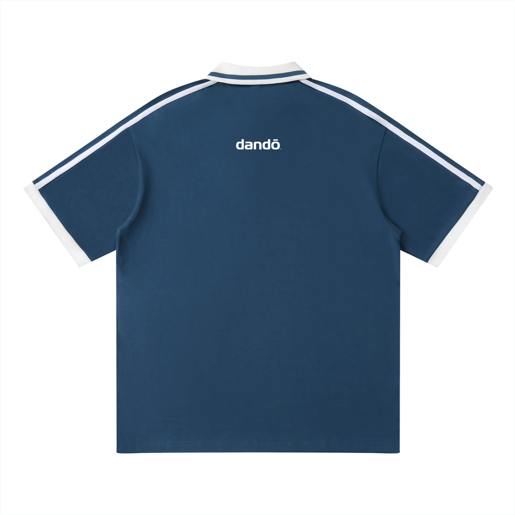 Dandō Blue Star Piping Polo Shirt