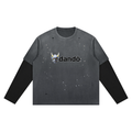 Dandō Oni Vintage Wash Distressed Layer Skate Shirt