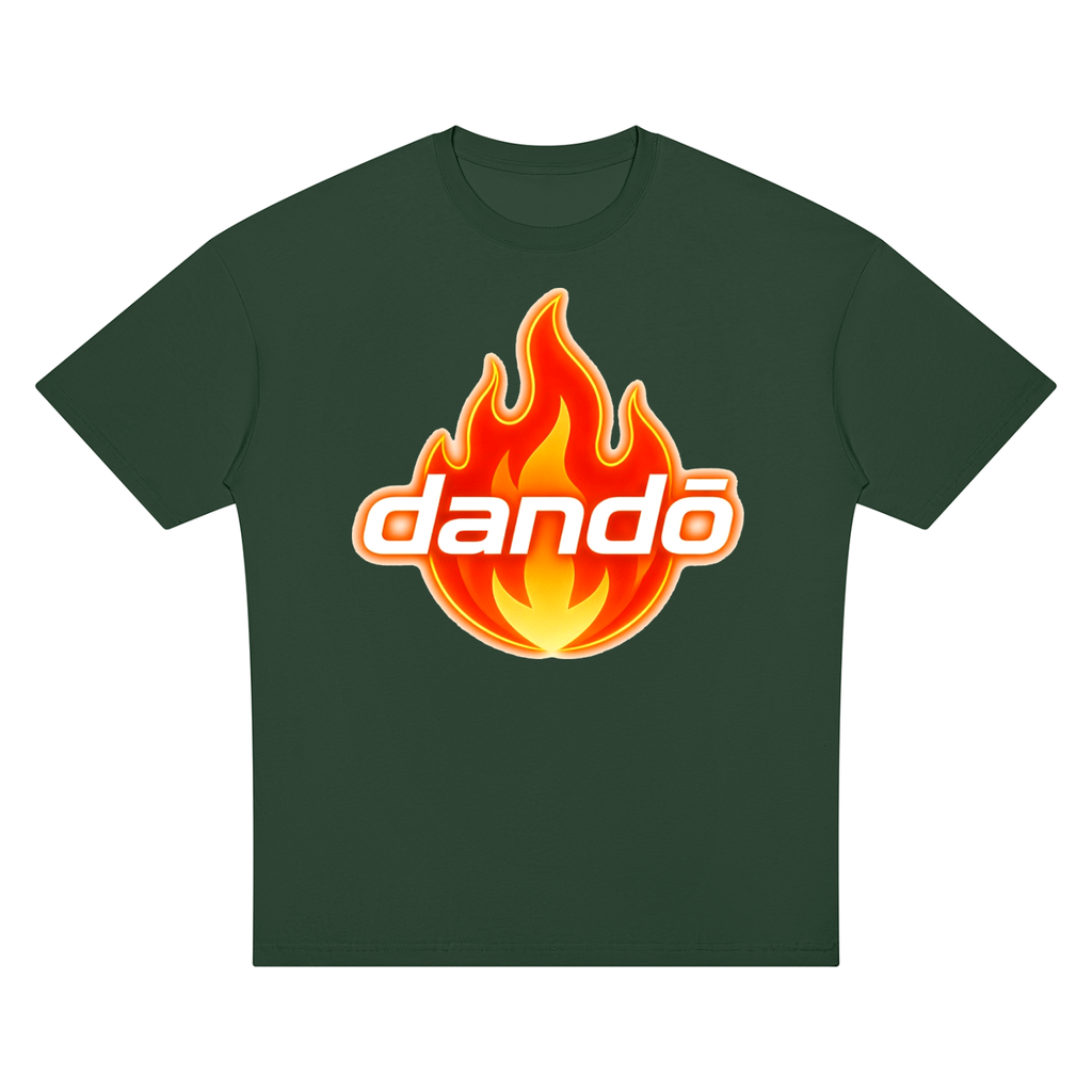Dandō Flame On Oversized Drop Shoulder Skate Shirt