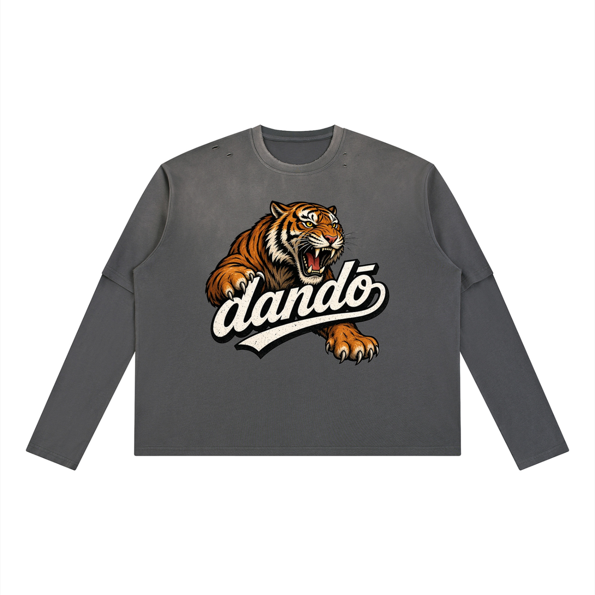 Dandō Angry Tiger Vintage Wash Layered Shirt