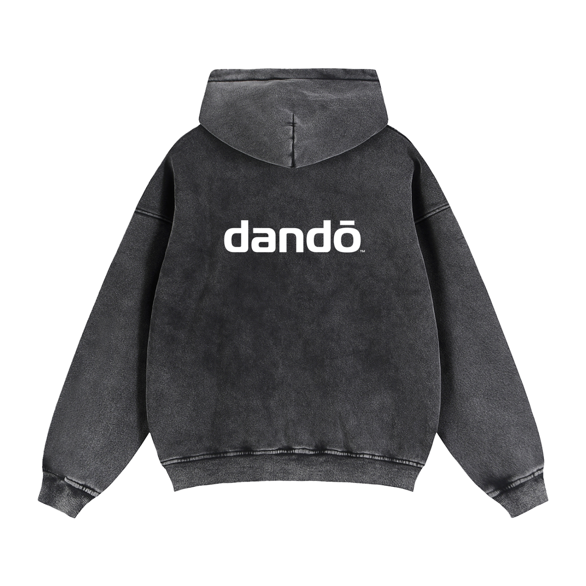弾道 Dandō Gray Zip-Through Boxy Fleece Hoodie