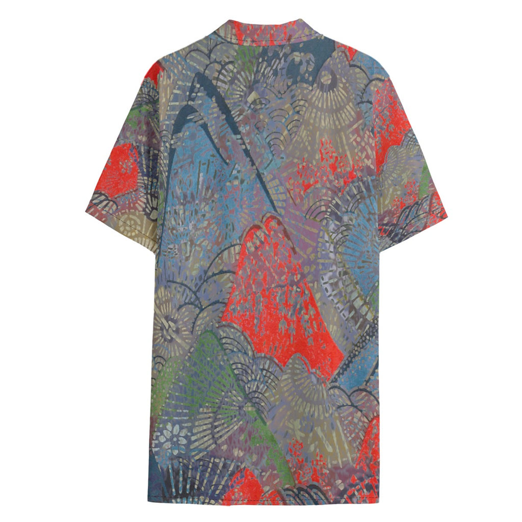 Dandō Mystic Mountains Men's Hawaiian Aloha Shirt