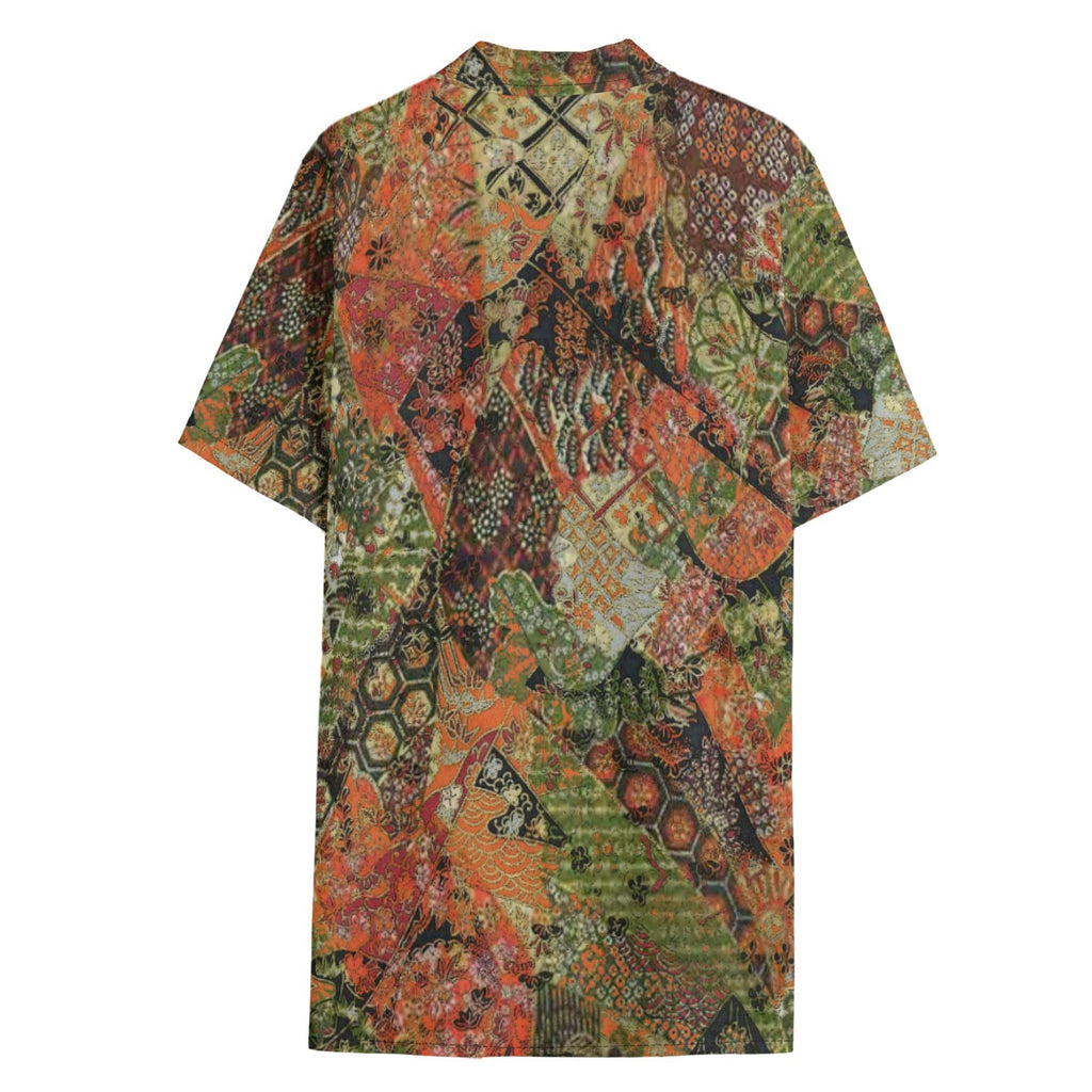 Dandō Abstract Yuzen Men's Hawaiian Aloha Shirt