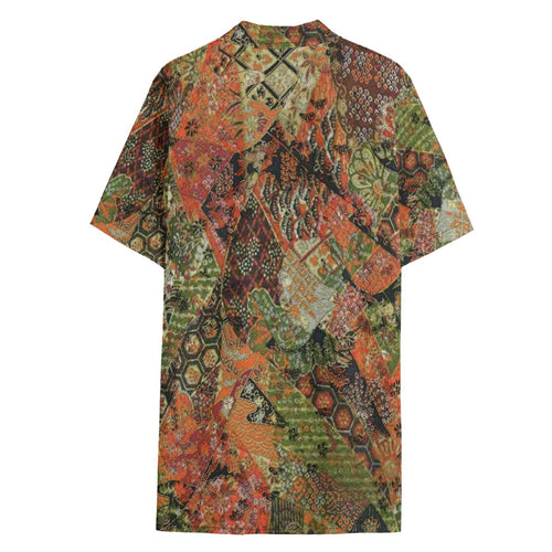Dandō Abstract Yuzen Men's Hawaiian Aloha Shirt