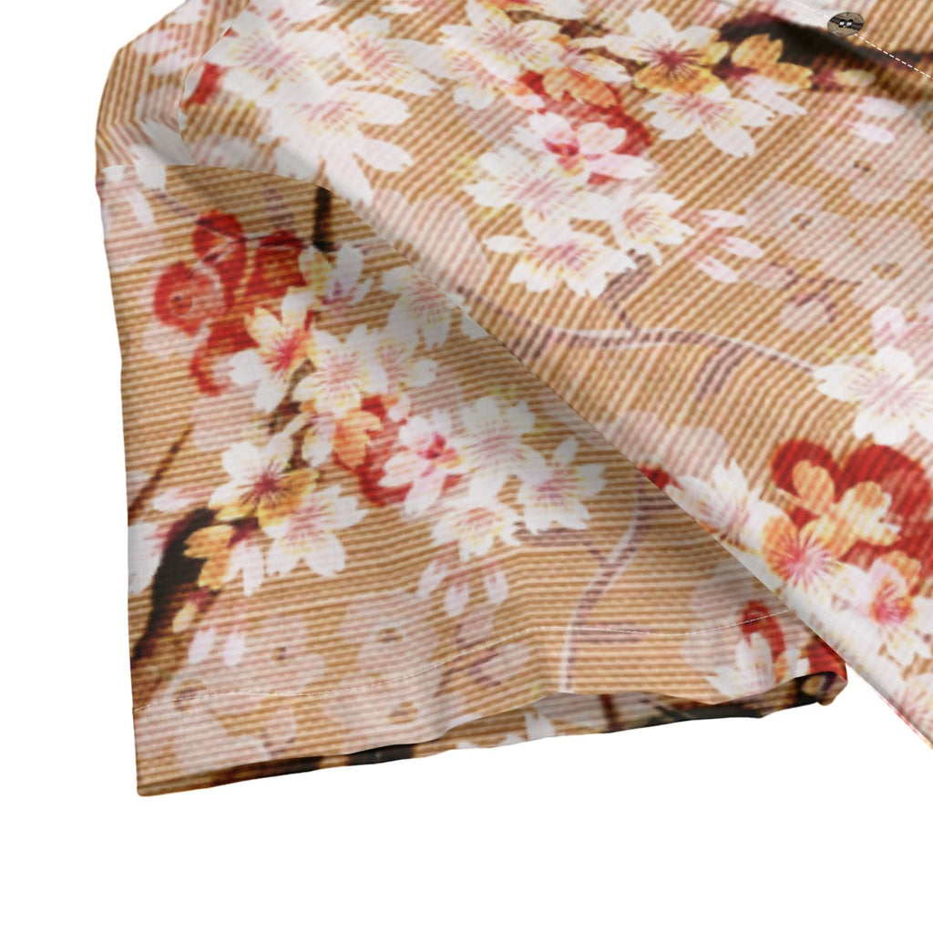 Dandō Blossom on Bamboo Men's Hawaiian Aloha Shirt