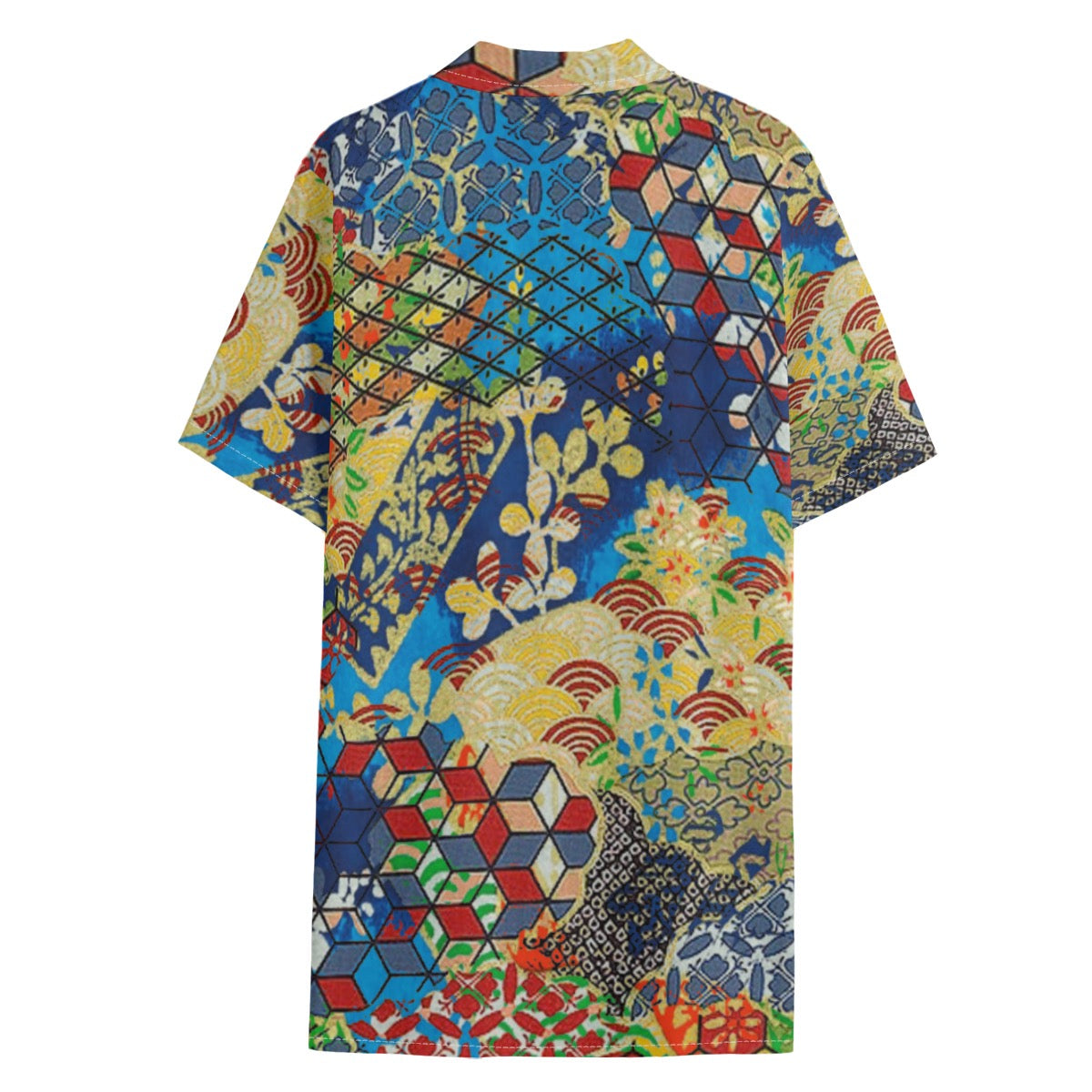 Dandō Converging Patterns Men's Hawaiian Aloha Shirt