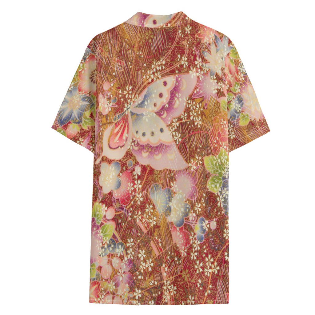 Dandō Butterfly in Wind Men's Hawaiian Aloha Shirt