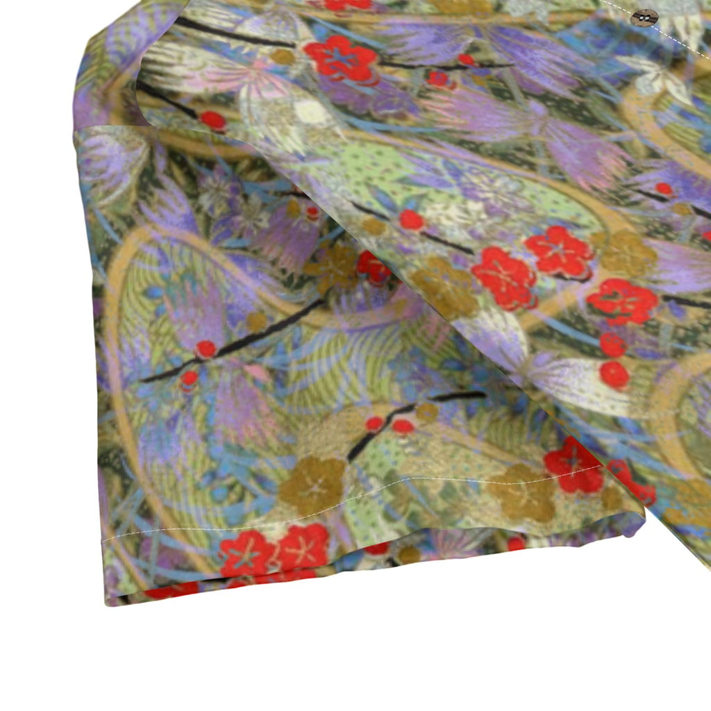 Dandō Cherry Blossom Swirls Men's Hawaiian Aloha Shirt