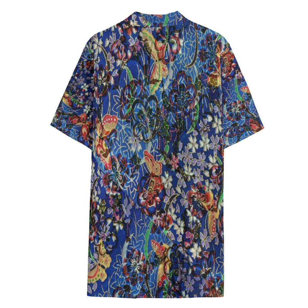Dandō Blue Bliss Men's Hawaiian Aloha Shirt