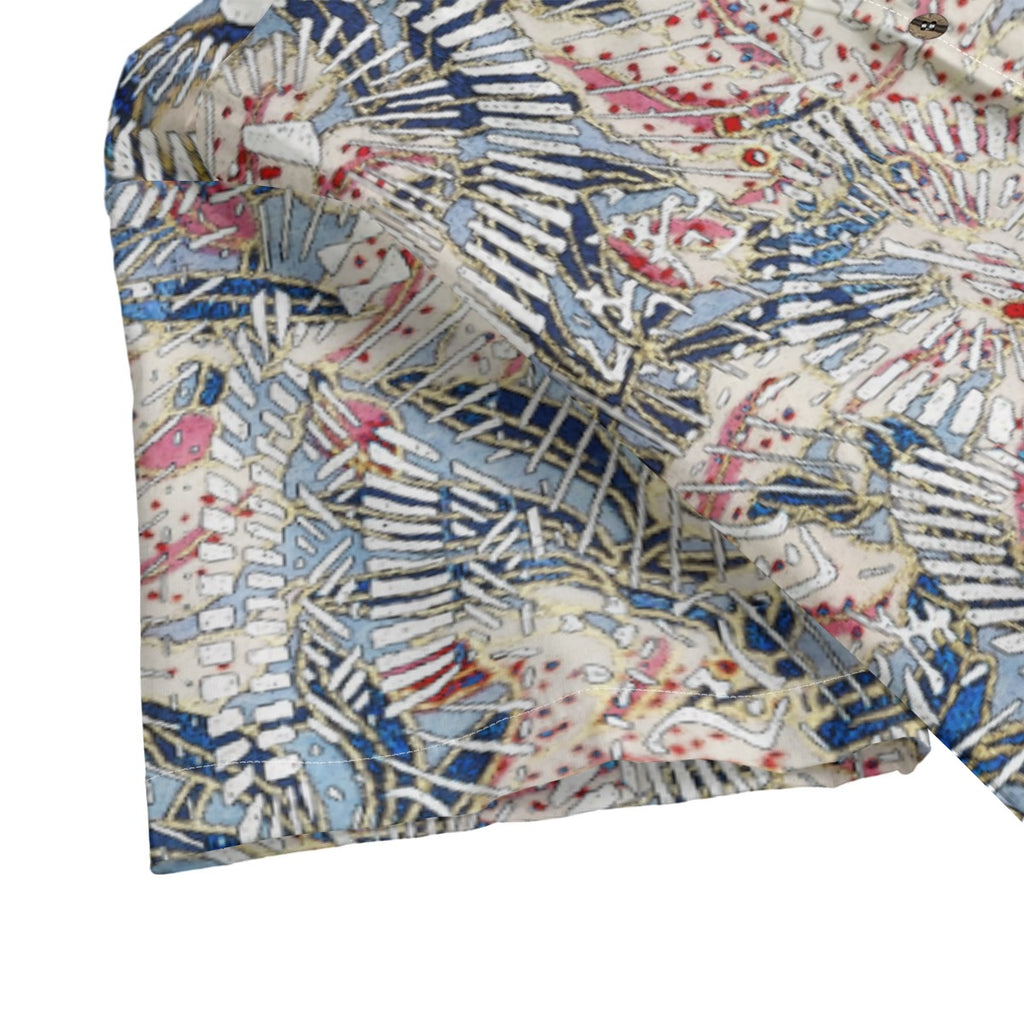 Dandō Blue Summer Men's Hawaiian Aloha Shirt
