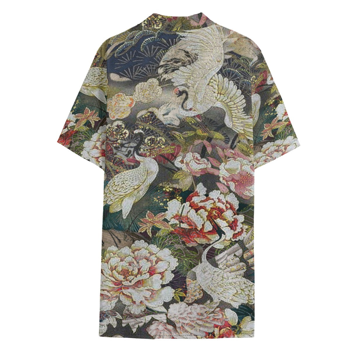 Dandō Dancing Cranes Men's Hawaiian Aloha Shirt