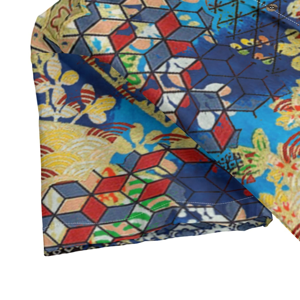 Dandō Converging Patterns Men's Hawaiian Aloha Shirt