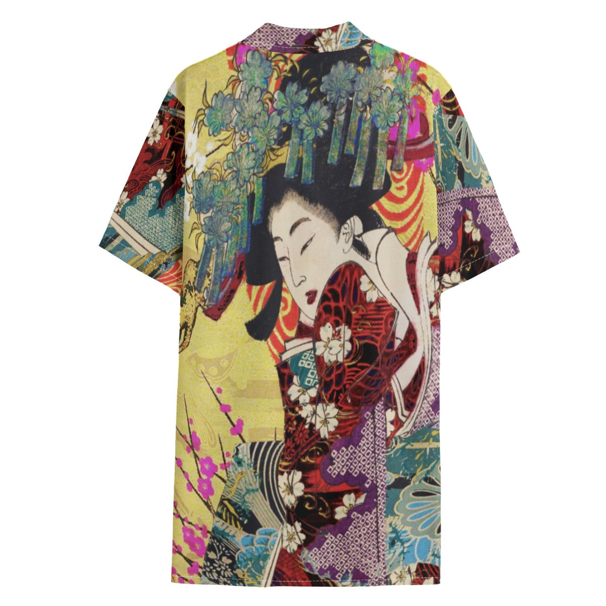 Dandō Crimson Geisha Men's Hawaiian Aloha Shirt