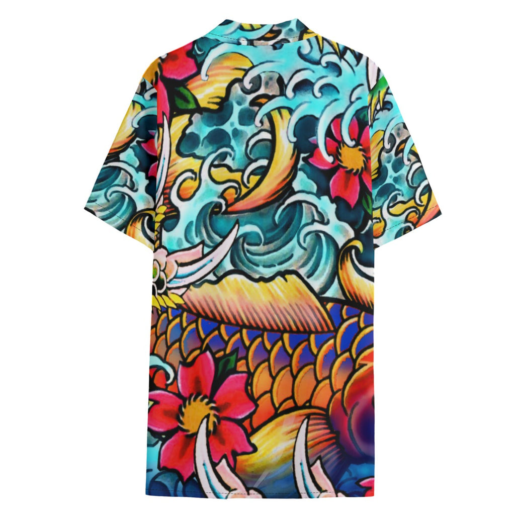Dandō Dragon Koi Men's Hawaiian Aloha Shirt