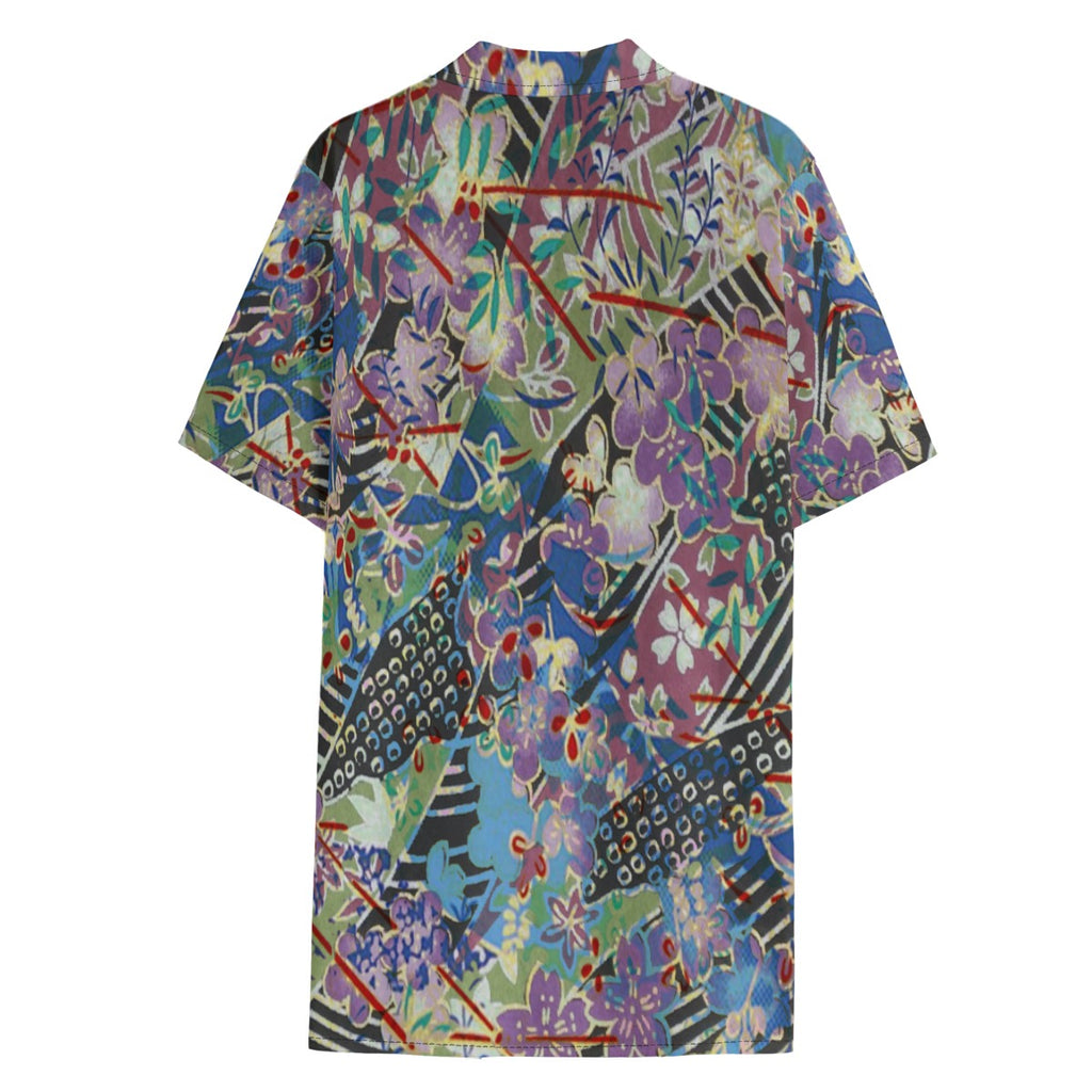 Dandō Purple Sunset Men's Hawaiian Aloha Shirt