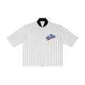 Dandō Top Knot Striped Full-Zip Baseball Jersey