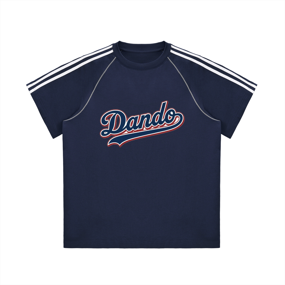 Dandō Striped Contrast Stitch Jersey Shirt