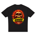 Dandō Fire Mullet Oversized Drop Shoulder Skate Shirt