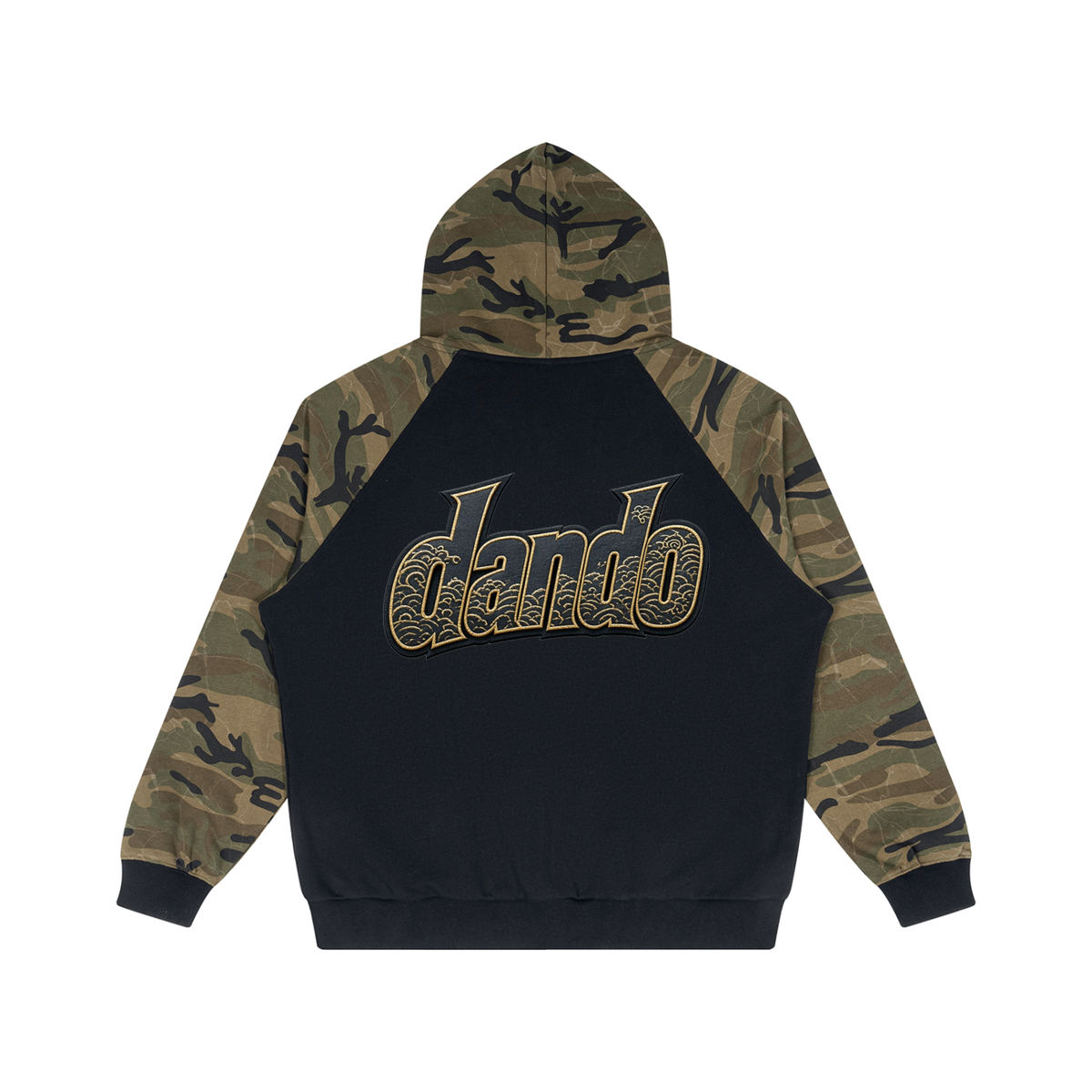 Dandō Dark Camo Raglan Zip Hoodie