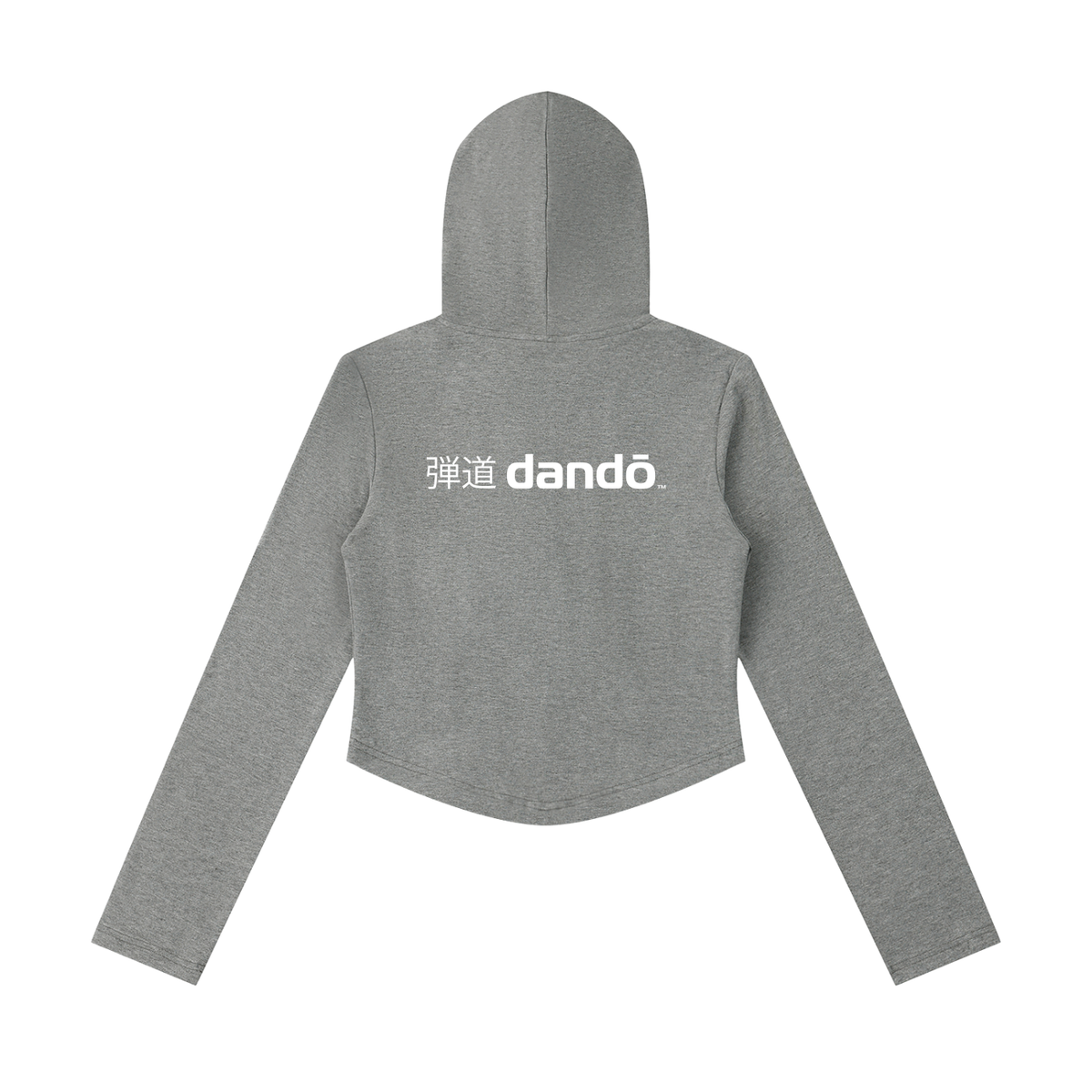 Dandō Women's Slim Cropped Full Zip Hoodie