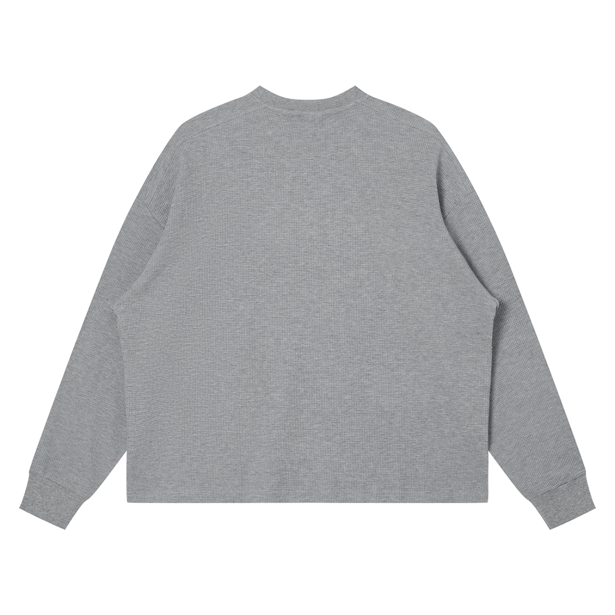Dandō Dark Lightning Waffle Boxy Long Sleeve Shirt