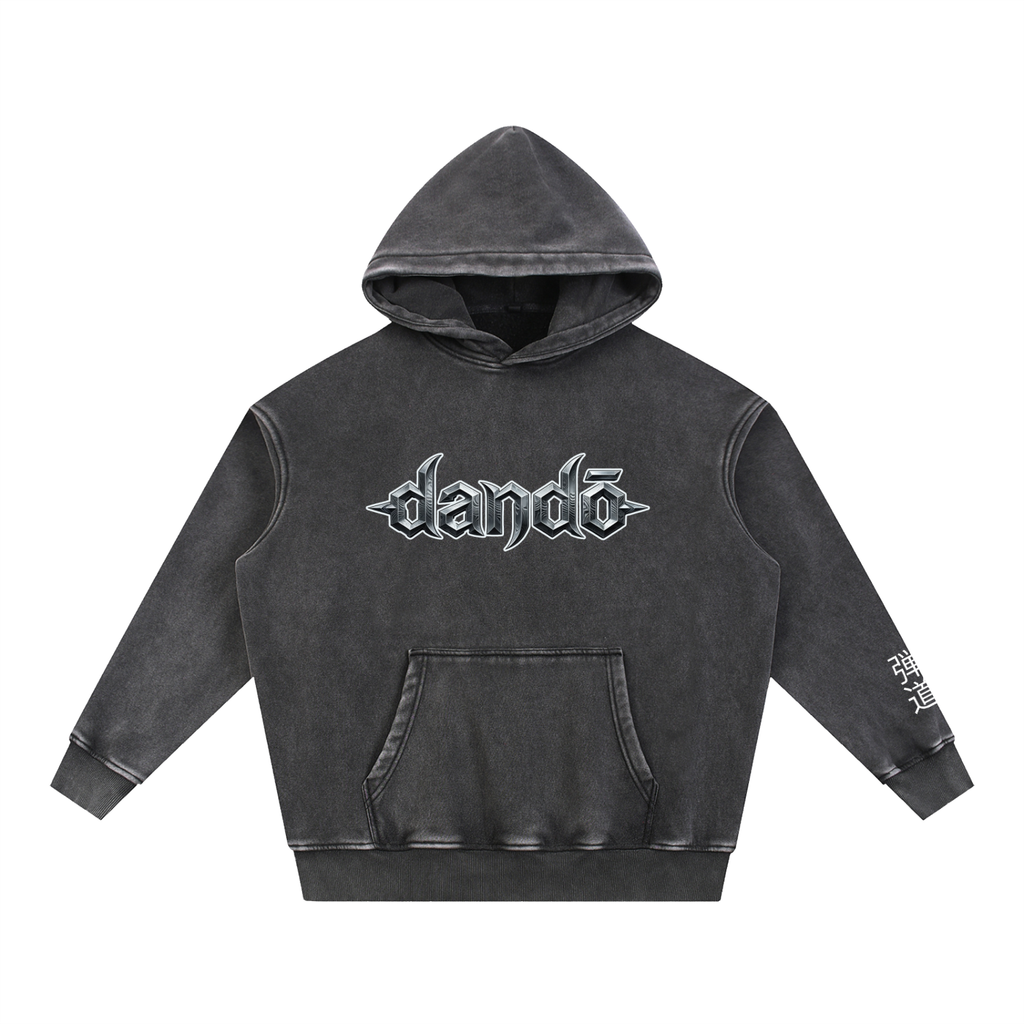 Dandō Metal Snow Wash Fleece Oversize Hoodie