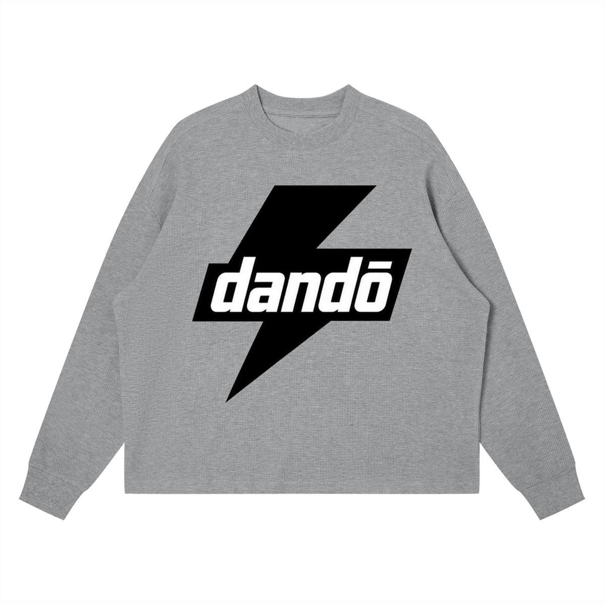 Dandō Dark Lightning Waffle Boxy Long Sleeve Shirt