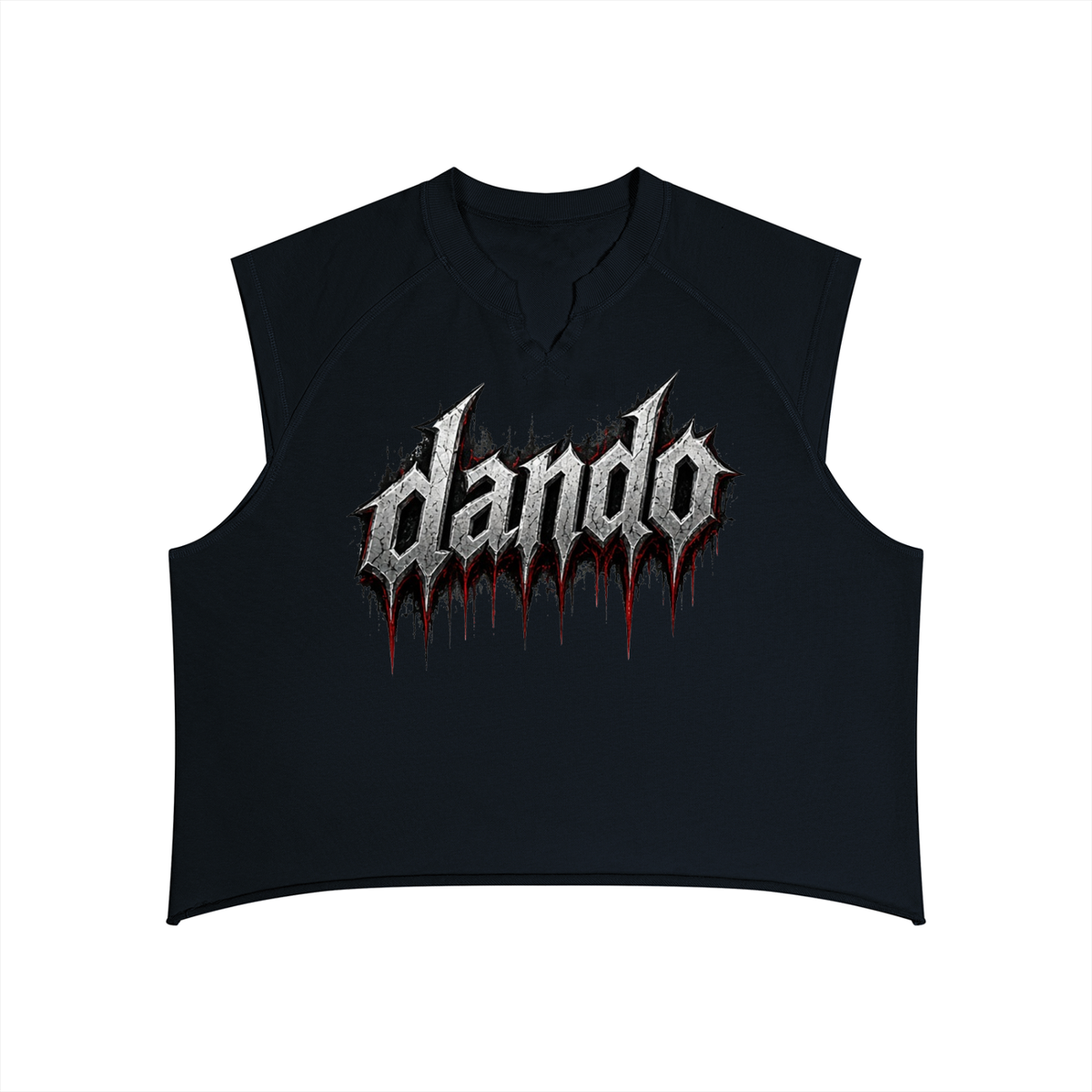 Dandō Metal Core Lord Men’s Boxy Raw Hem Tank Top
