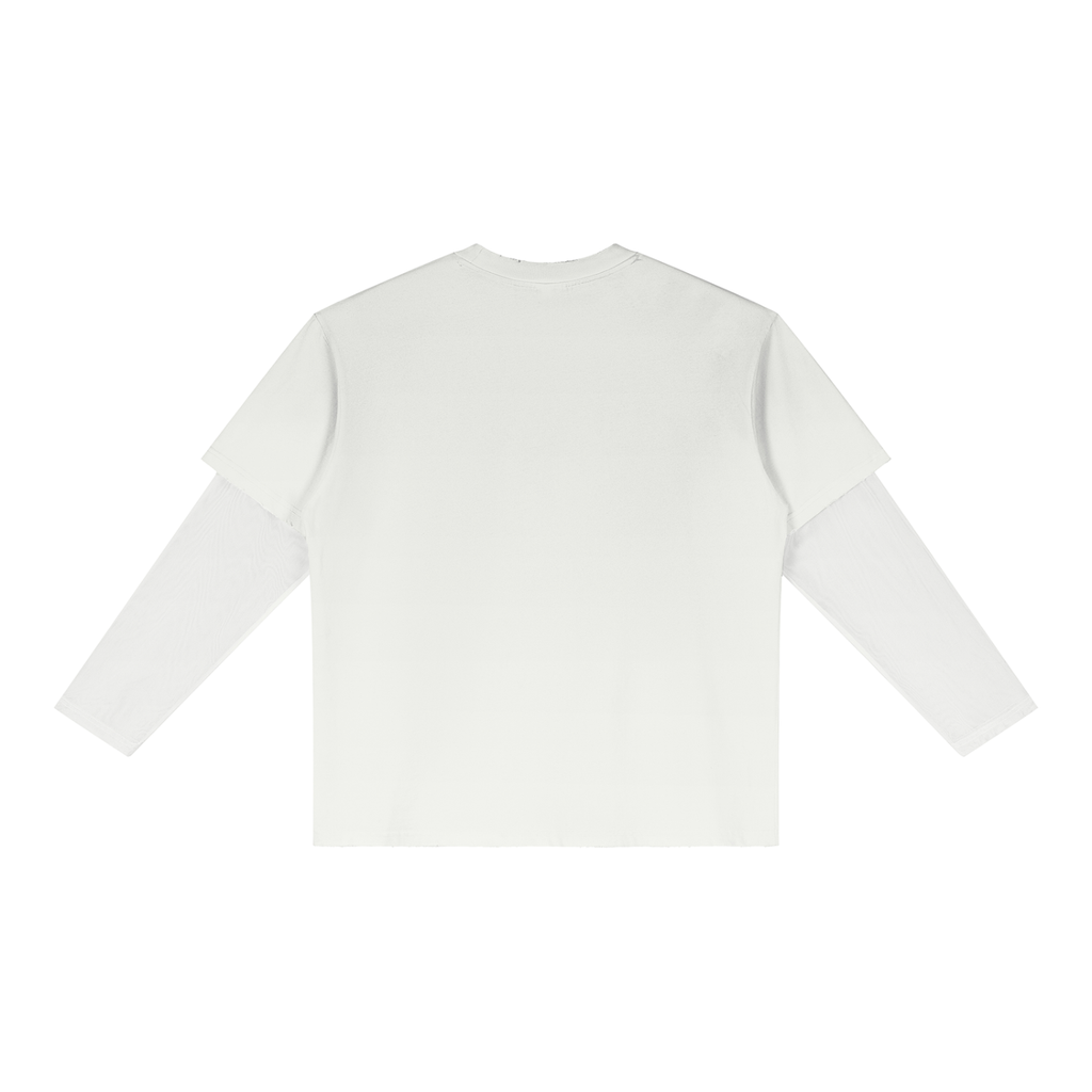 Dandō White Katana Sunfade Layer Skate Shirt