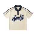 Dandō Electric Blue Short-Sleeve Polo Shirt