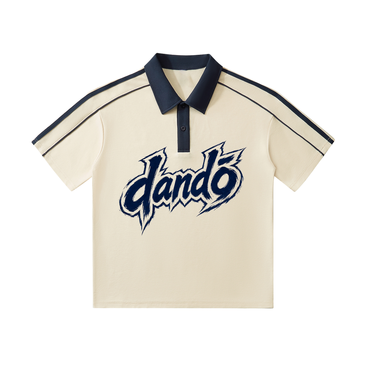Dandō Electric Blue Short-Sleeve Polo Shirt