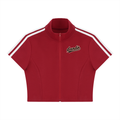 Dandō Women's Cropped Full Zip Short Shirt