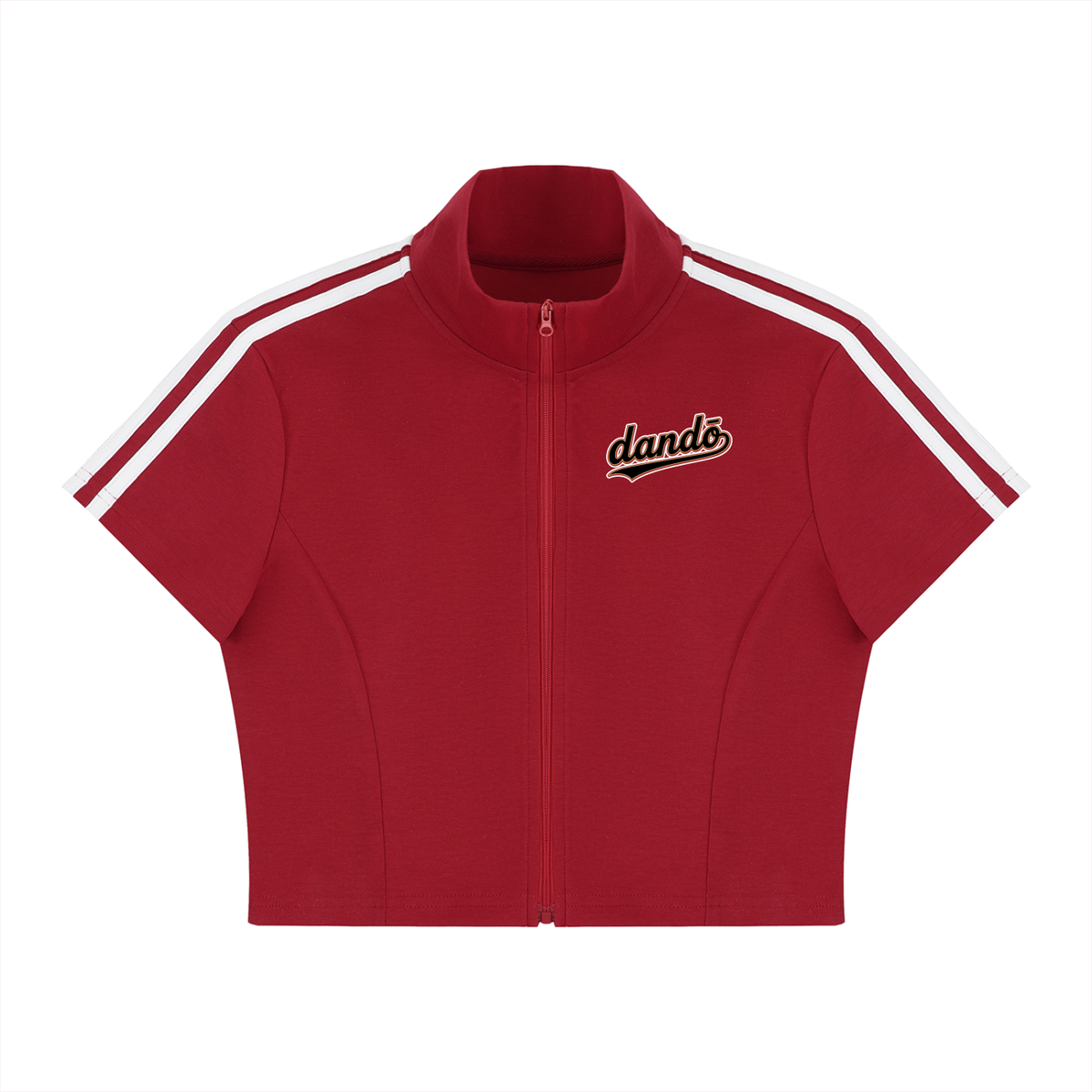 Dandō Women's Cropped Full Zip Short Shirt