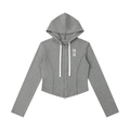 Dandō Women's Slim Cropped Full Zip Hoodie