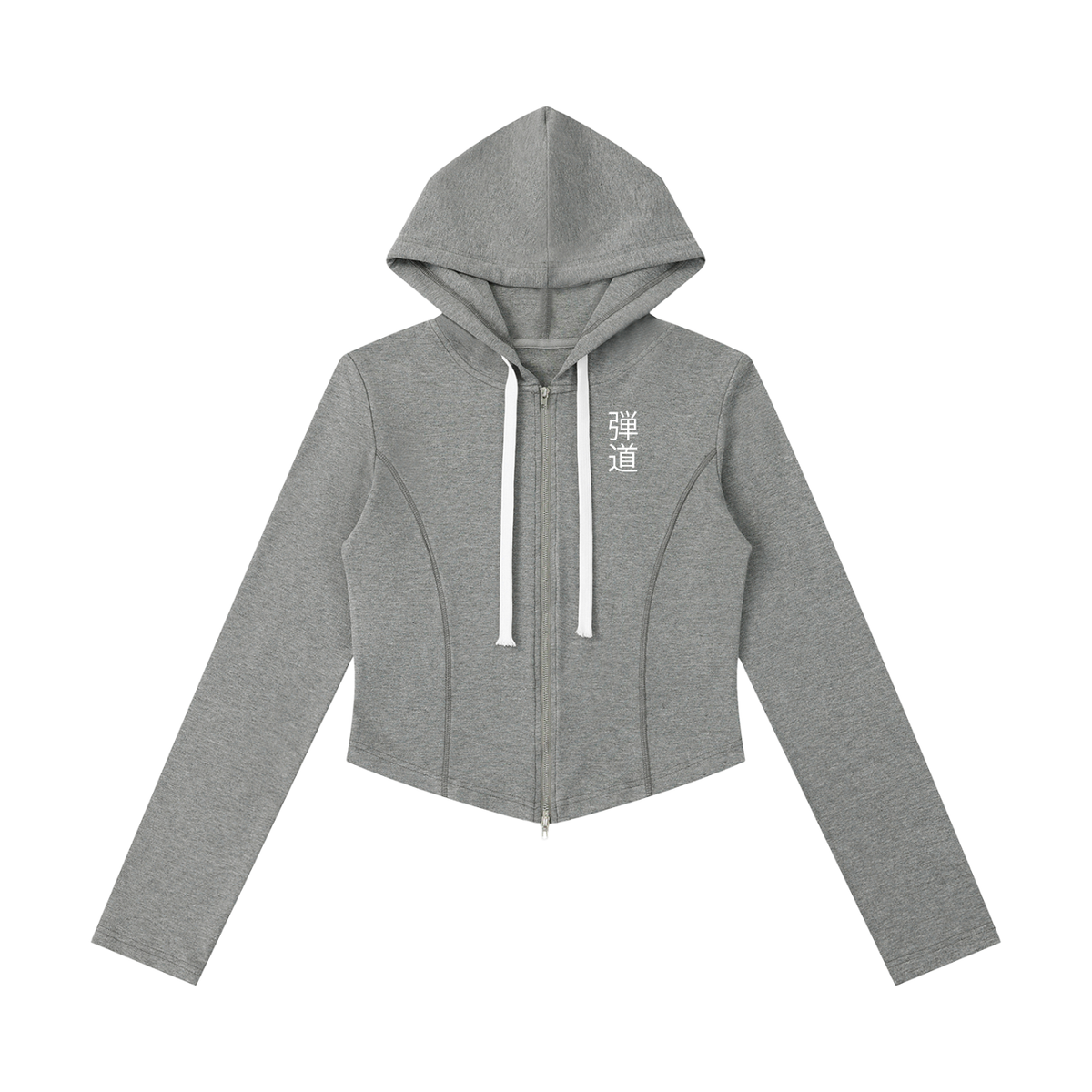 Dandō Women's Slim Cropped Full Zip Hoodie