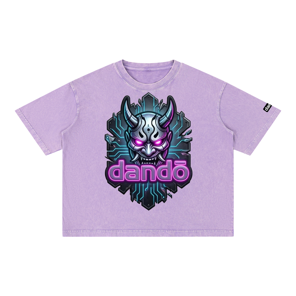 Techno Oni Mineral Wash Boxy Cotton Skate Shirt