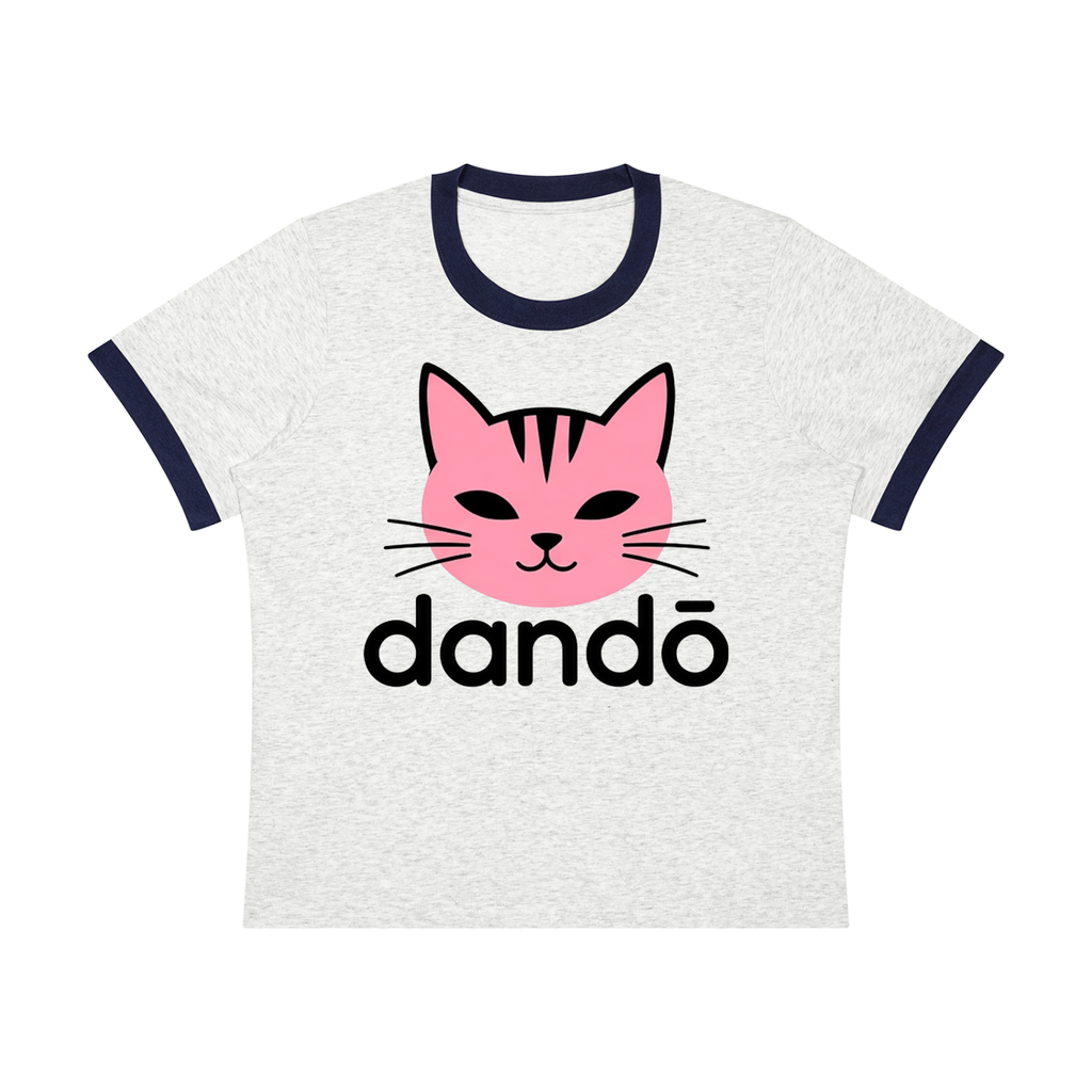 Dandō Kitty Puss Women's Sorona Ringer Shirt