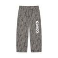 Dandō Vintage Wash Leopard Wide Leg Jeans