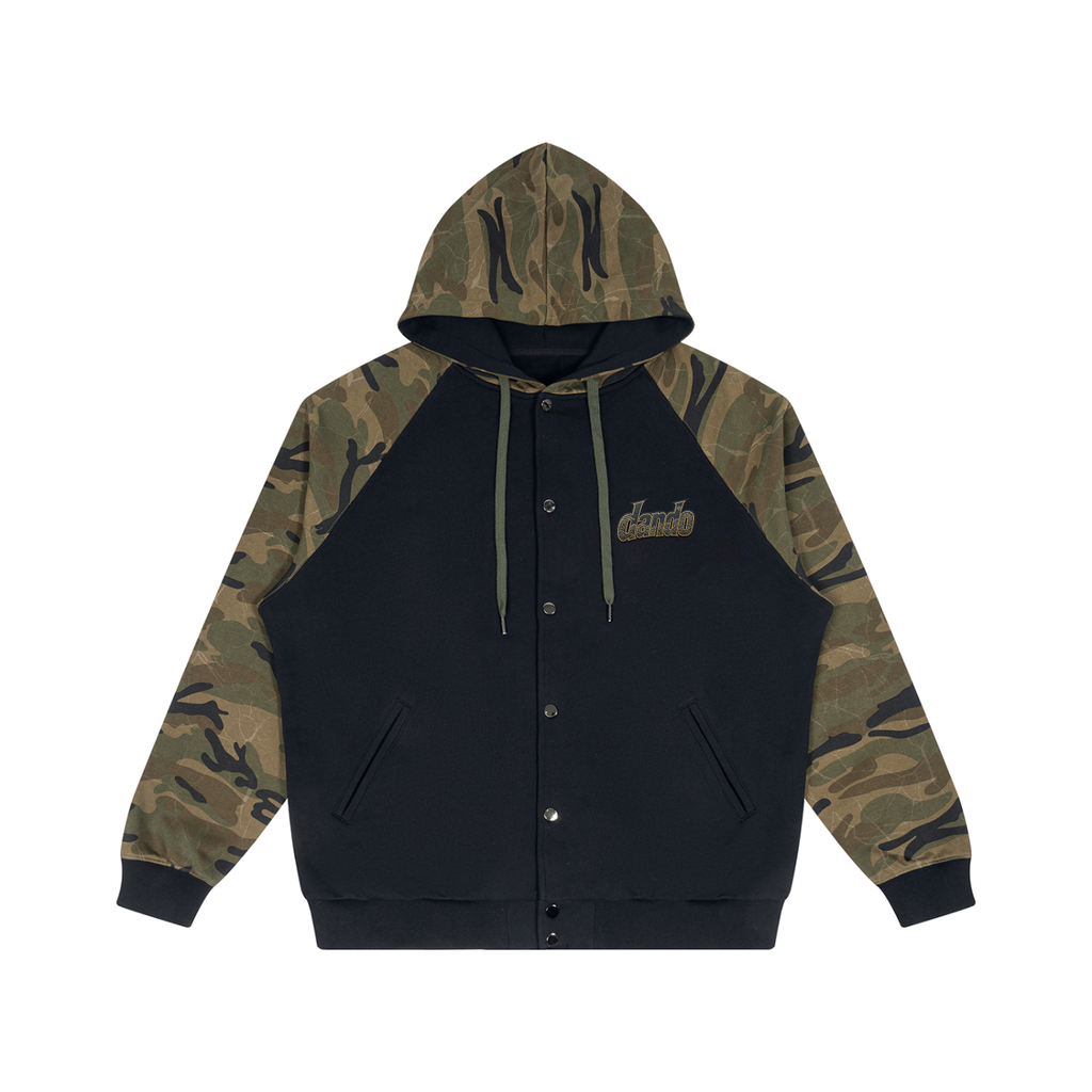 Dandō Dark Camo Raglan Zip Hoodie