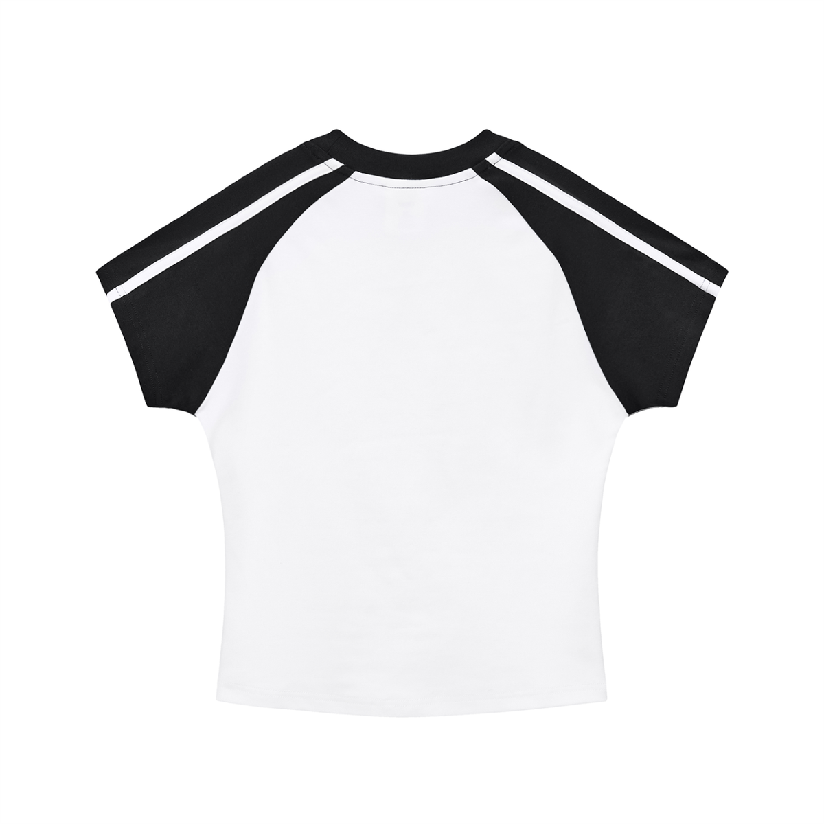 Dandō Skate Betty Contrast Stripes Bodycon Raglan Sleeve Shirt