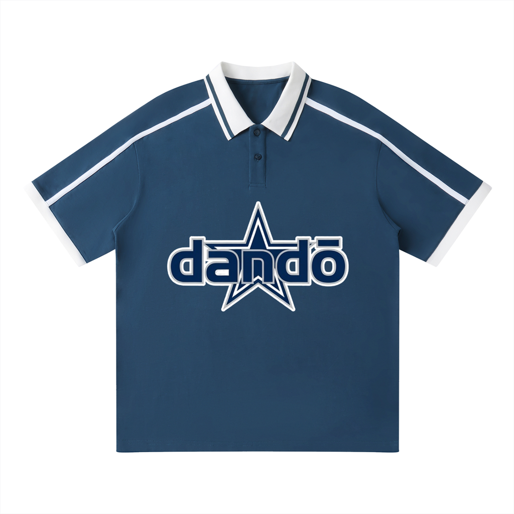 Dandō Blue Star Piping Polo Shirt