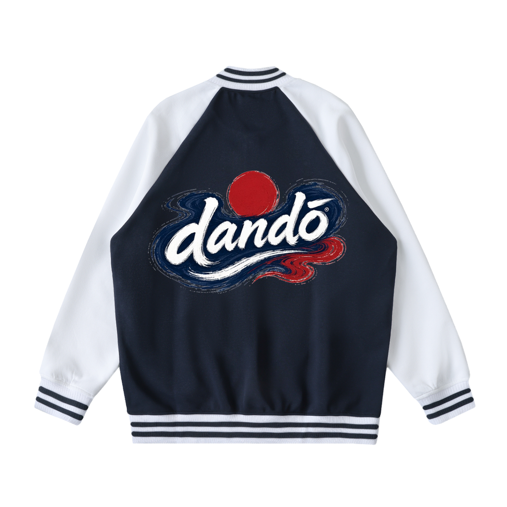 Dandō Red Sun Raglan Sleeve Varsity Jacket