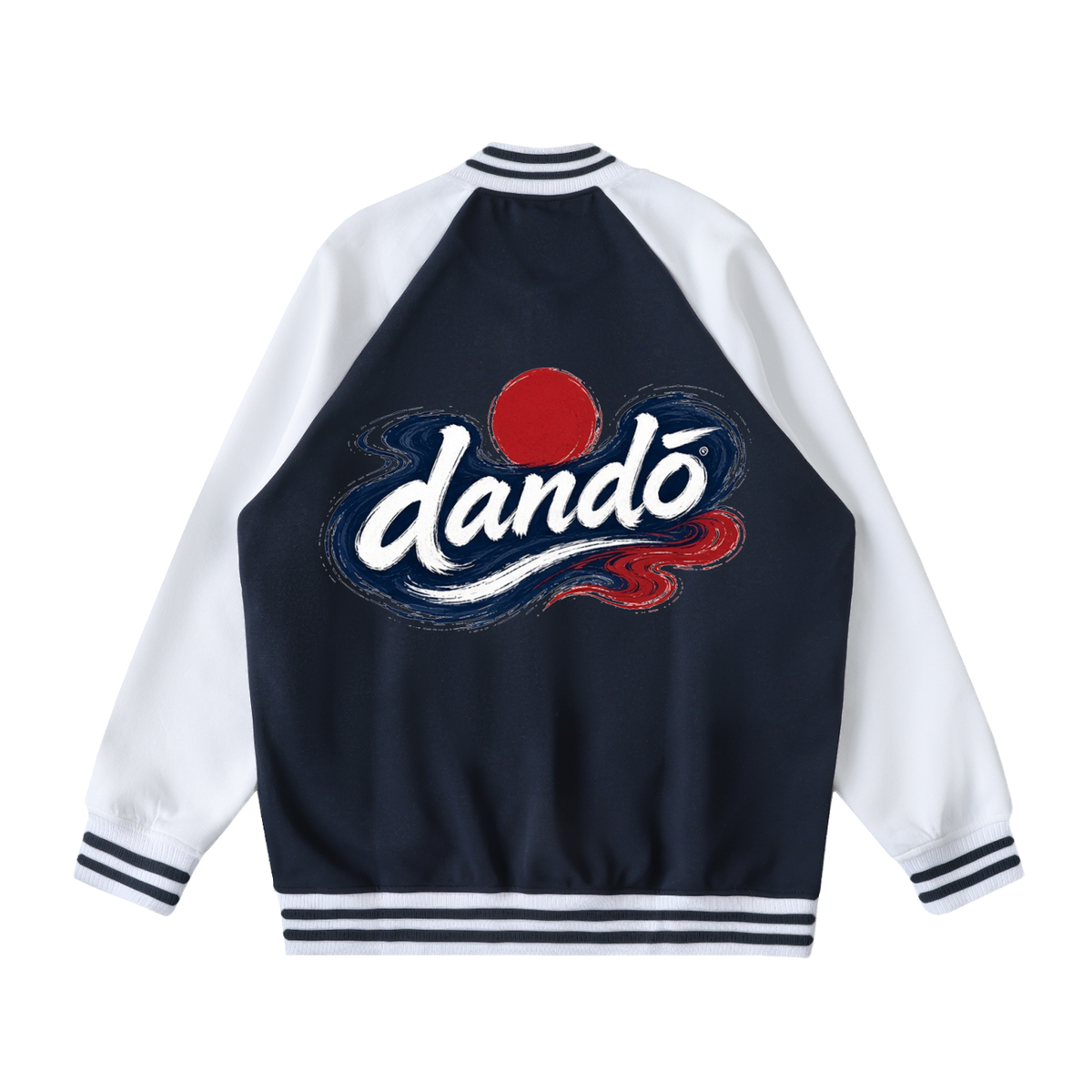 Dandō Red Sun Raglan Sleeve Varsity Jacket
