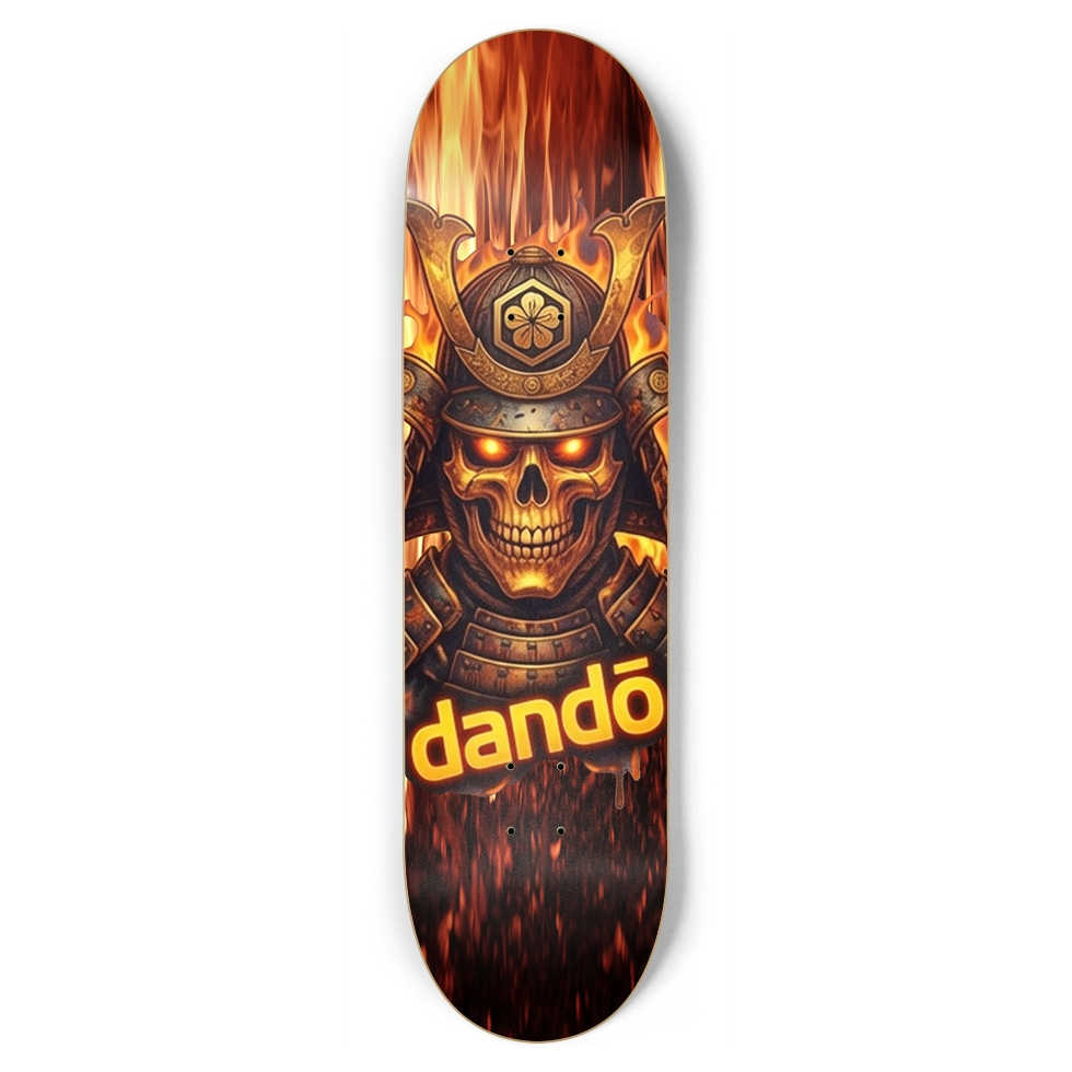 Dandō Burning Samurai Skateboard Deck